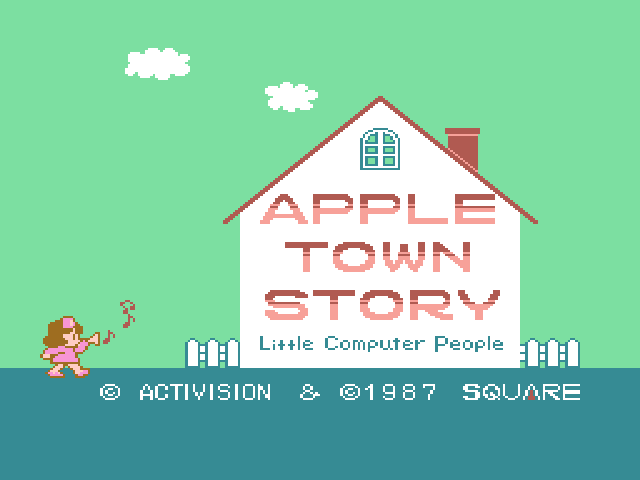 Apple Town Story - Little Computer People Title Screen